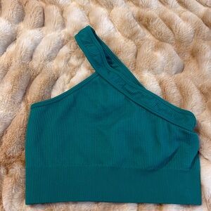 One shoulder sports bra S